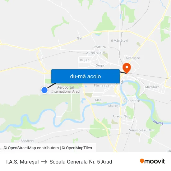 Harta de I.A.S. Mureșul către Scoala Generala Nr. 5 Arad