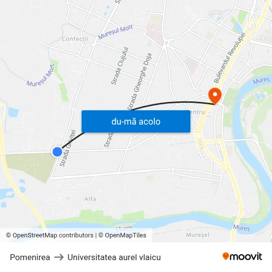 Harta de Pomenirea către Universitatea aurel vlaicu