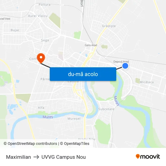 Harta de Maximilian către UVVG Campus Nou