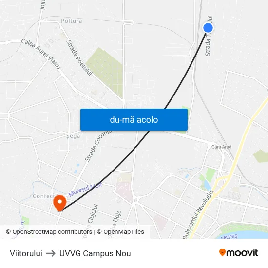 Harta de Viitorului către UVVG Campus Nou