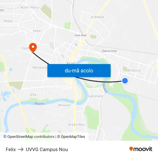 Harta de Felix către UVVG Campus Nou