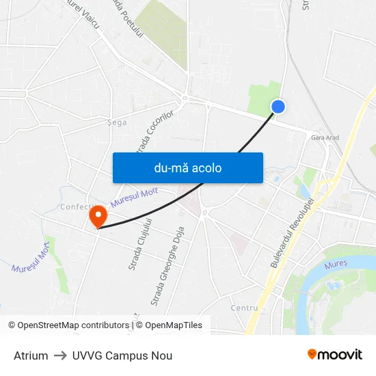 Harta de Atrium către UVVG Campus Nou