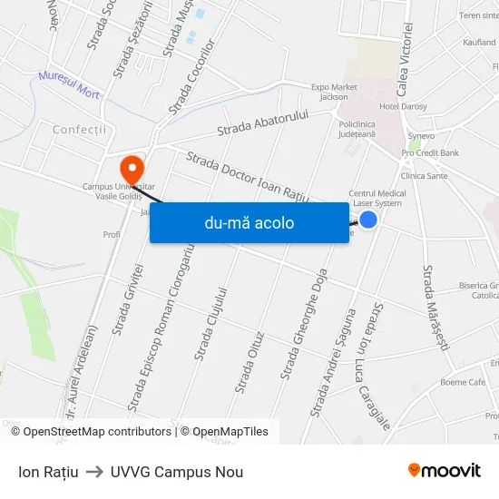 Harta de Ion Rațiu către UVVG Campus Nou