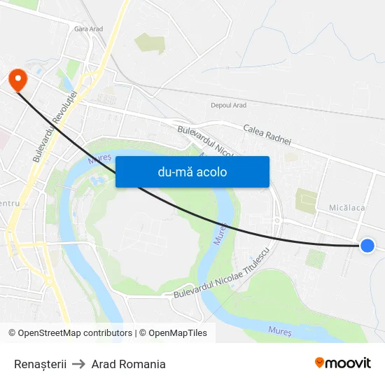 Harta de Renașterii către Arad Romania