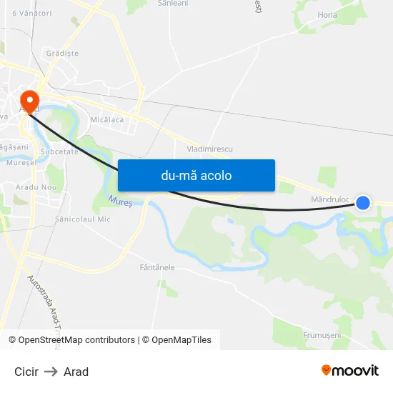 Harta de Cicir către Arad