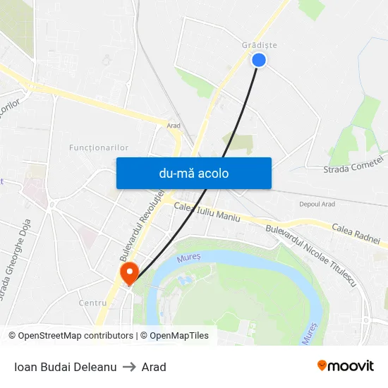 Harta de Ioan Budai Deleanu către Arad