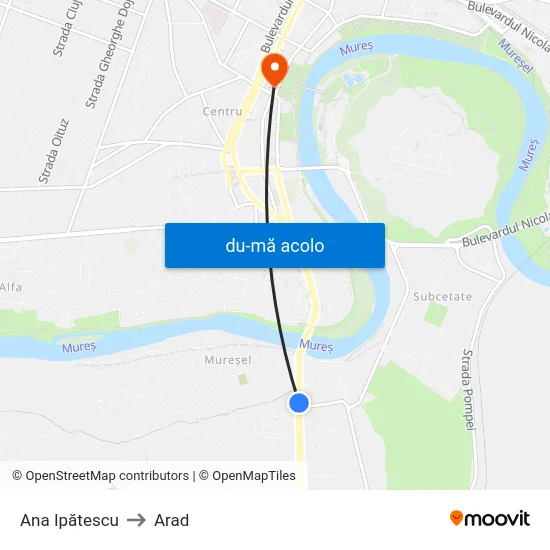 Harta de Ana Ipătescu către Arad