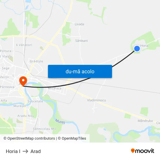 Harta de Horia I către Arad