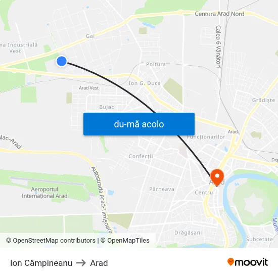 Harta de Ion Câmpineanu către Arad