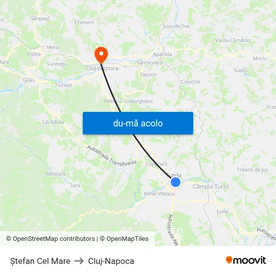 Harta de Ștefan Cel Mare către Cluj-Napoca