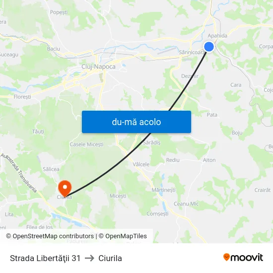 Harta de Strada Libertăţii 31 către Ciurila
