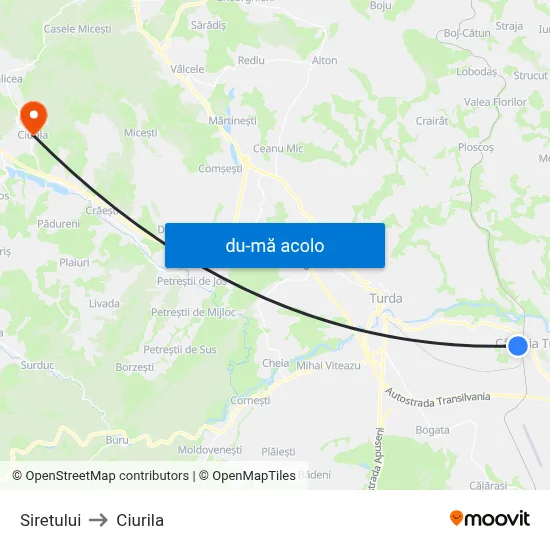Harta de Siretului către Ciurila