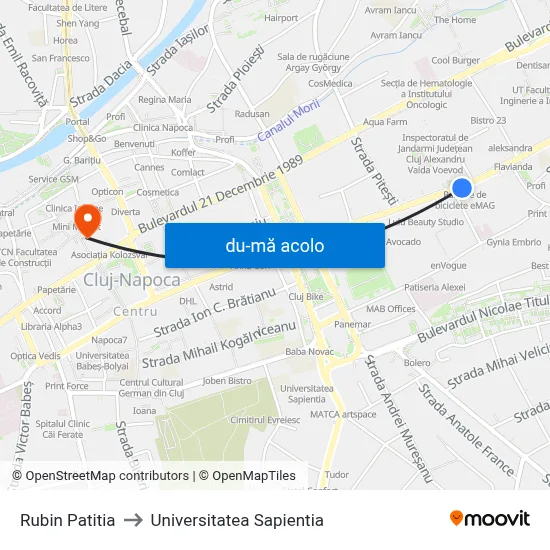 Harta de Rubin Patitia către Universitatea Sapientia