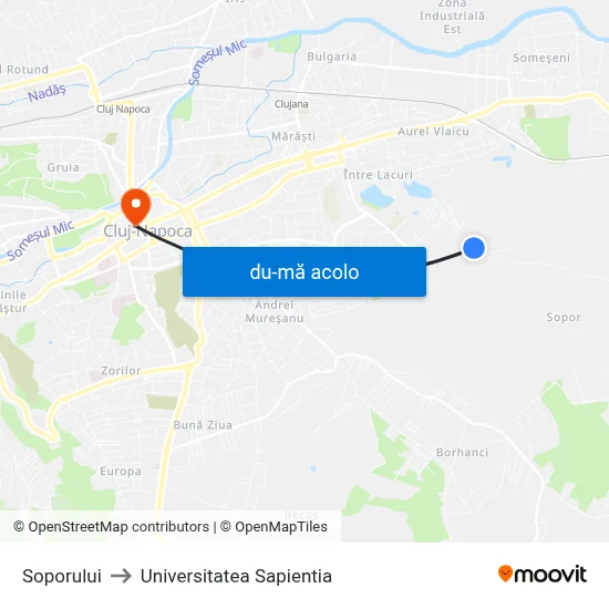 Harta de Soporului către Universitatea Sapientia