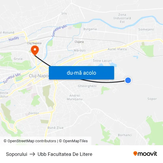 Harta de Soporului către Ubb Facultatea De Litere