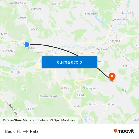 Harta de Baciu H. către Pata