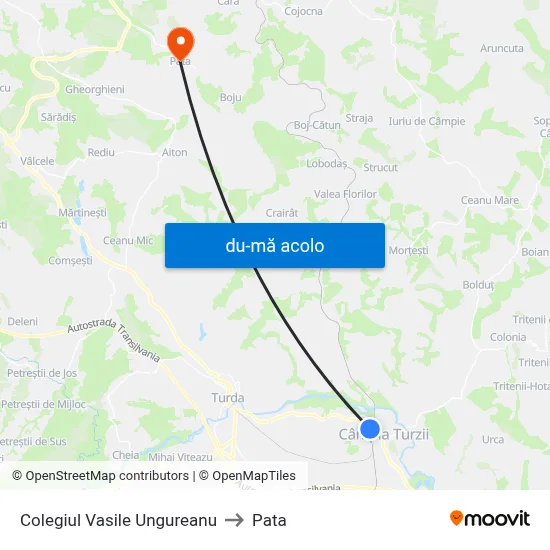 Harta de Colegiul Vasile Ungureanu către Pata