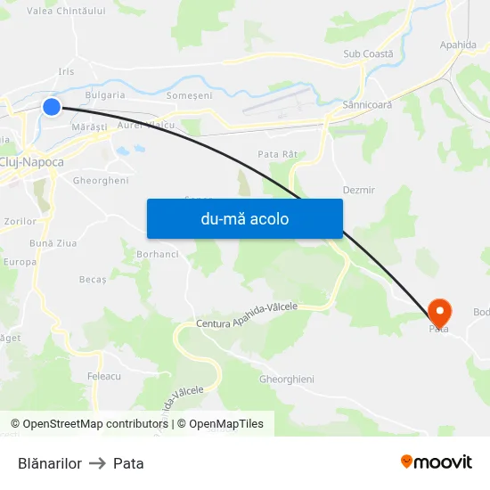 Harta de Blănarilor către Pata