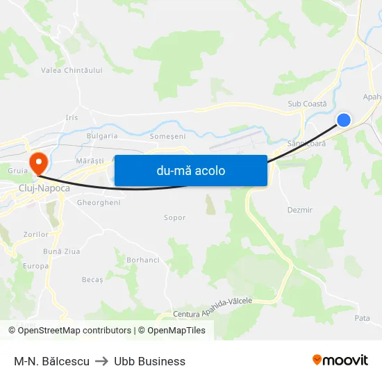 Harta de M-N. Bălcescu către Ubb Business