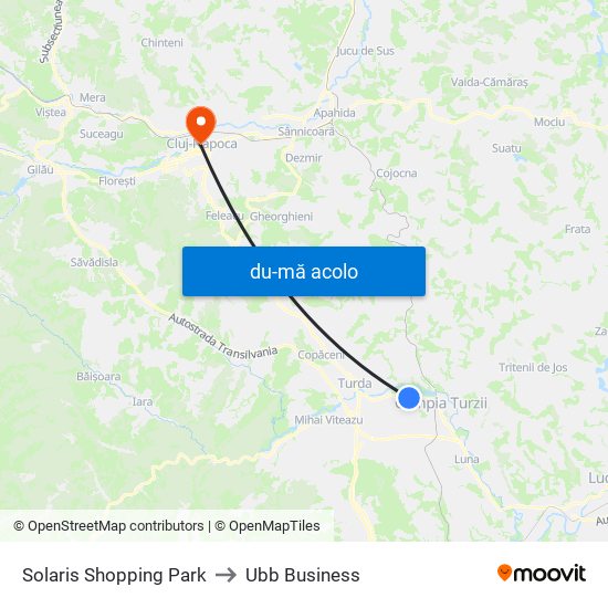 Harta de Solaris Shopping Park către Ubb Business