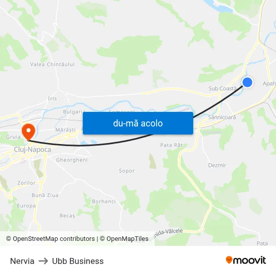 Harta de Nervia către Ubb Business