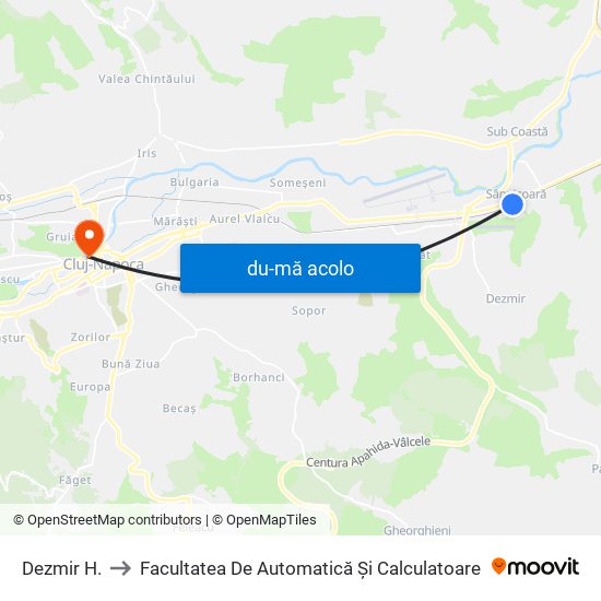 Harta de Dezmir H. către Facultatea De Automatică Și Calculatoare