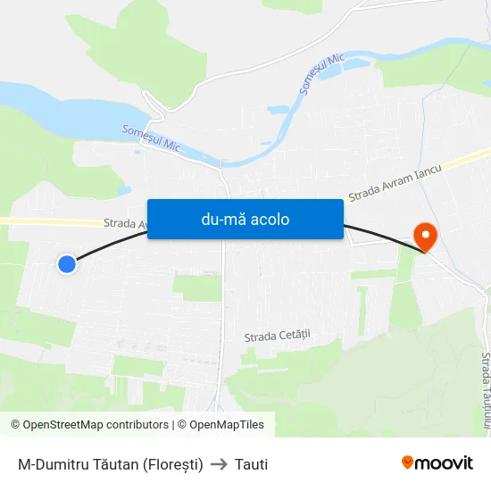 Harta de M-Dumitru Tăutan (Florești) către Tauti