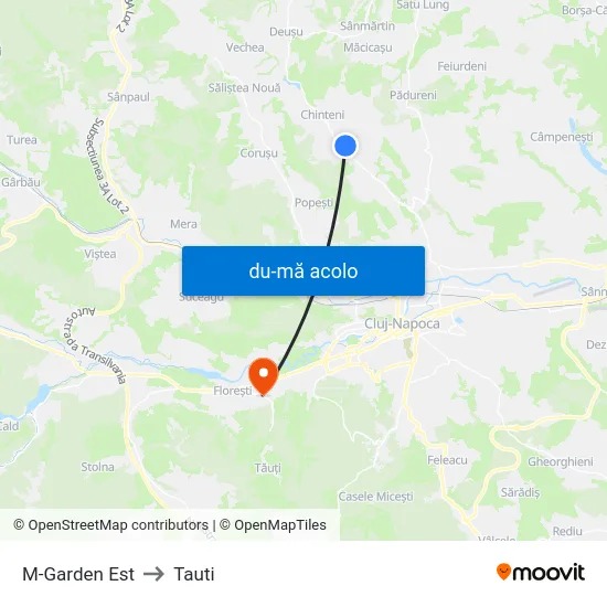 Harta de M-Garden Est către Tauti