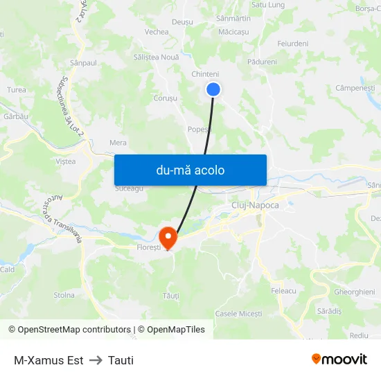 Harta de M-Xamus Est către Tauti