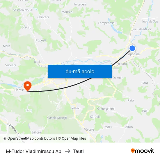 Harta de M-Tudor Vladimirescu Ap. către Tauti