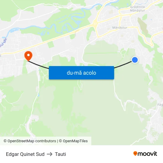 Harta de Edgar Quinet Sud către Tauti