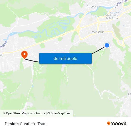 Harta de Dimitrie Gusti către Tauti