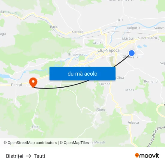 Harta de Bistriței către Tauti