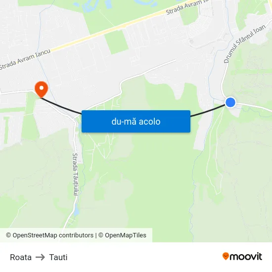 Harta de Roata către Tauti