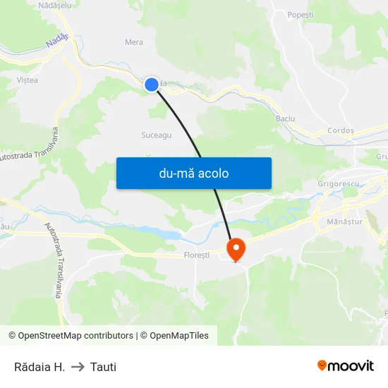 Harta de Rădaia H. către Tauti