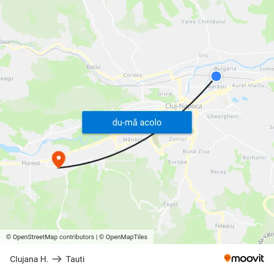 Harta de Clujana H. către Tauti