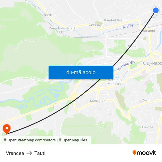Harta de Vrancea către Tauti