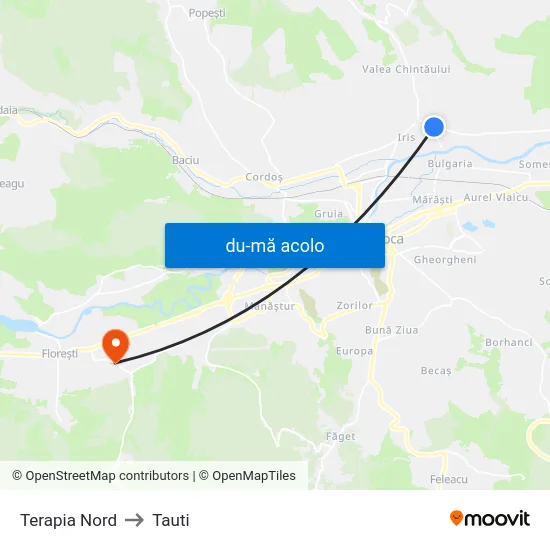 Harta de Terapia Nord către Tauti