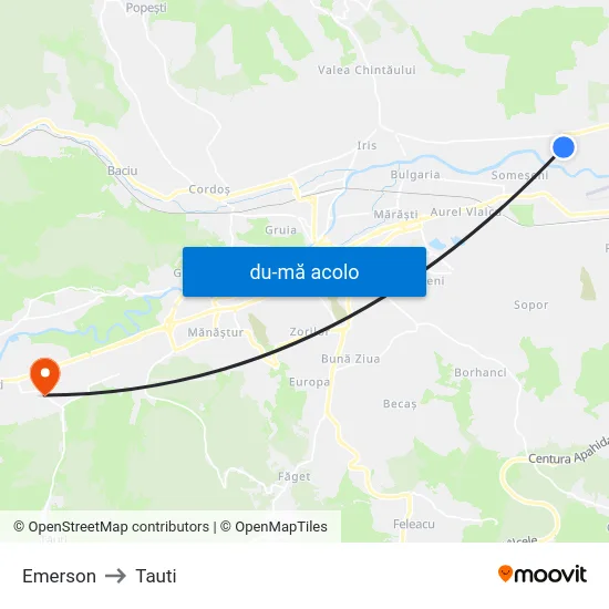 Harta de Emerson către Tauti