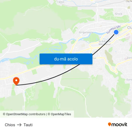 Harta de Chios către Tauti