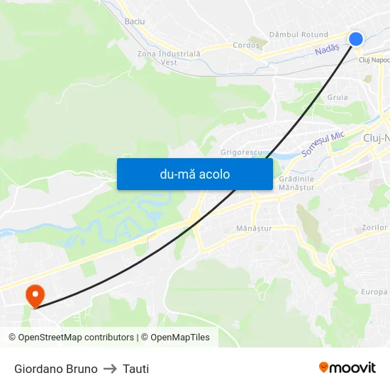 Harta de Giordano Bruno către Tauti