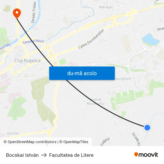 Harta de Bocskai István către Facultatea de Litere