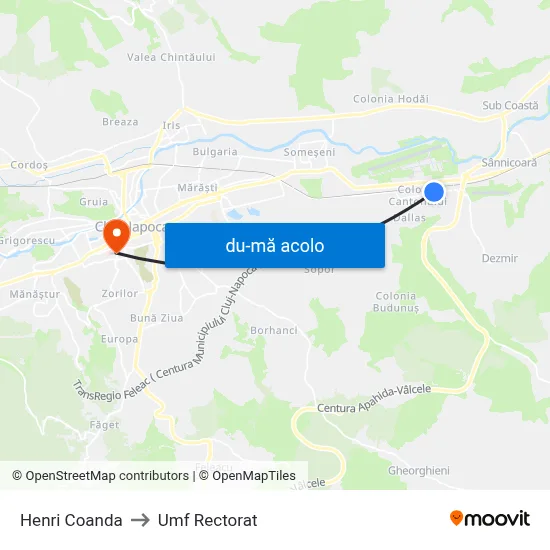 Harta de Henri Coanda către Umf Rectorat