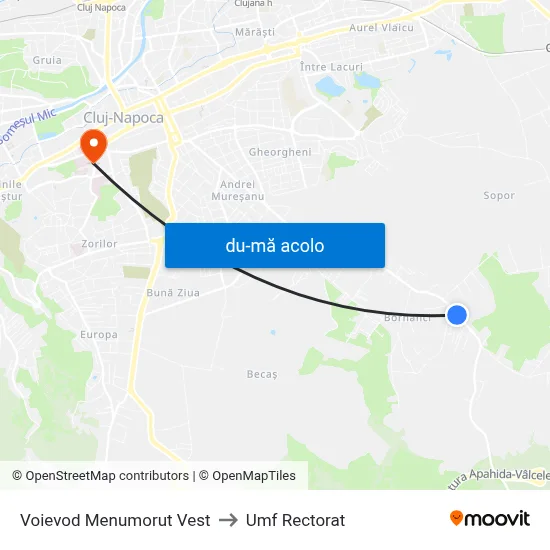 Harta de Voievod Menumorut Vest către Umf Rectorat