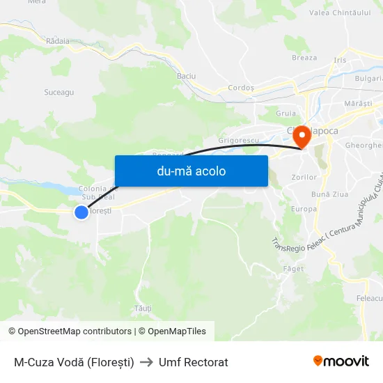 Harta de M-Cuza Vodă (Florești) către Umf Rectorat