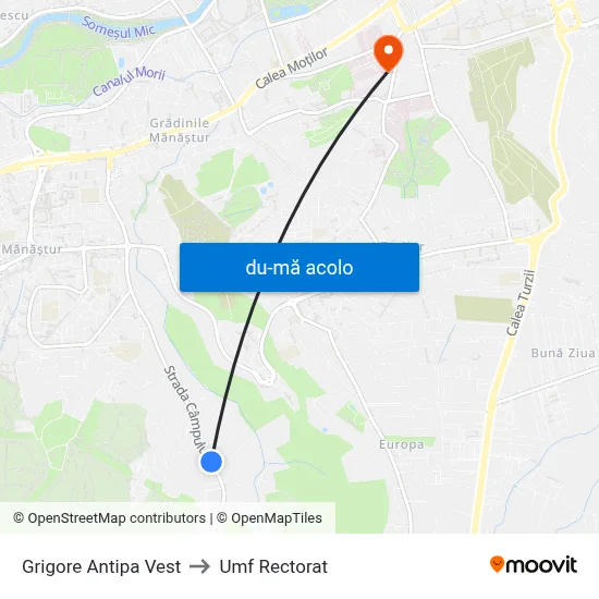 Harta de Grigore Antipa Vest către Umf Rectorat