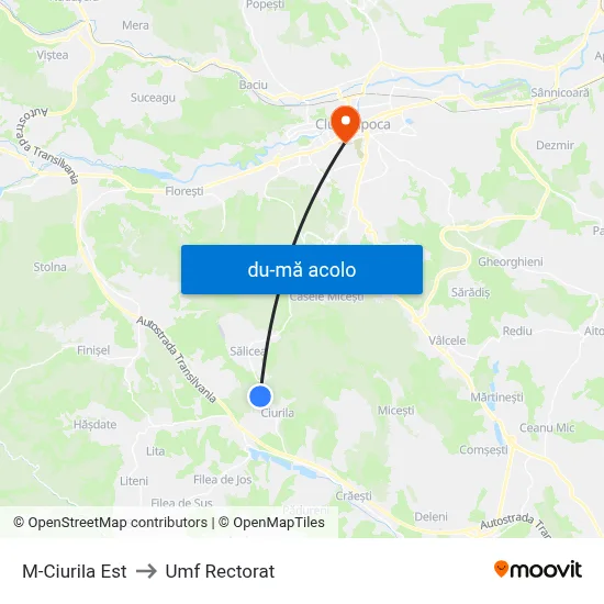 Harta de M-Ciurila Est către Umf Rectorat