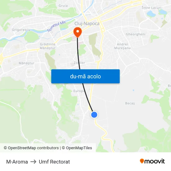 Harta de M-Aroma către Umf Rectorat