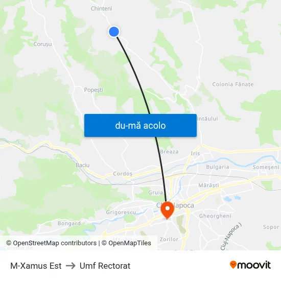Harta de M-Xamus Est către Umf Rectorat