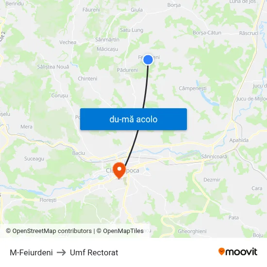 Harta de M-Feiurdeni către Umf Rectorat